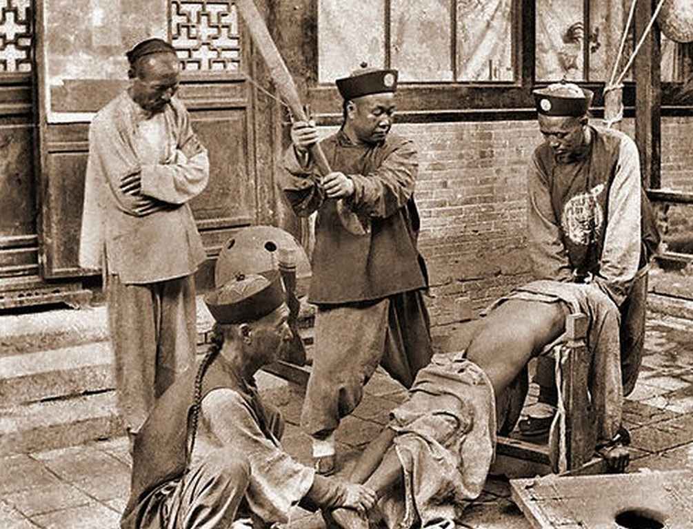 Chinese Punishment, Whipping A Lawbreaker, 1870