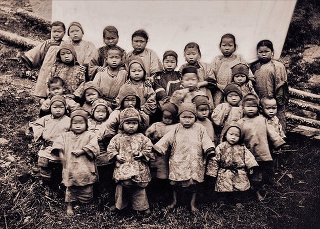 Kidnapped Girls, Foochow, China, 1904