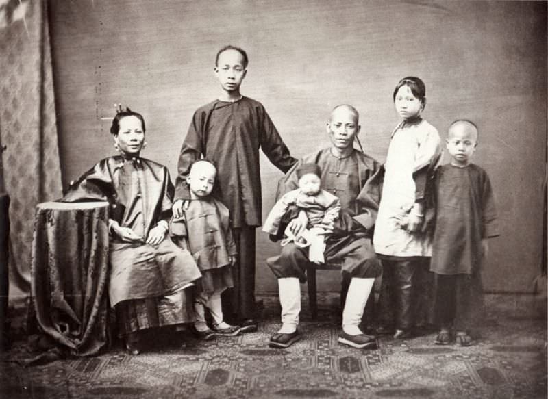 A shopkeeper and his family, Canton, 1861