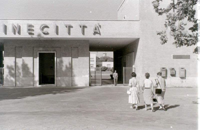 Cinecitta film studios, Via Appia,1956