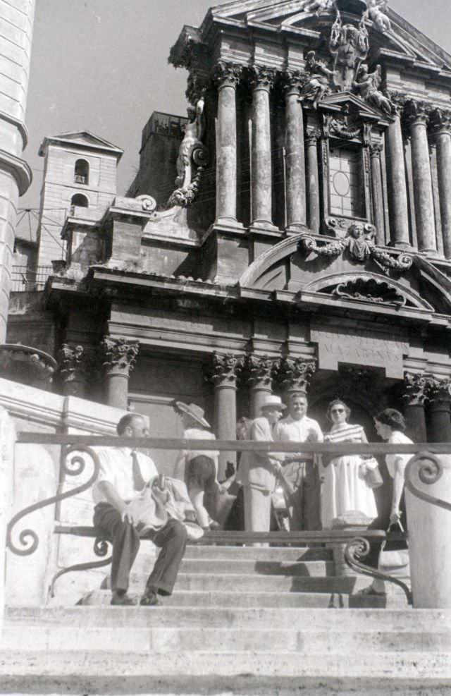 At the Trevi Fountain,1956