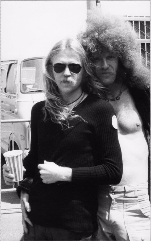 Men on street in San Francisco, 1973