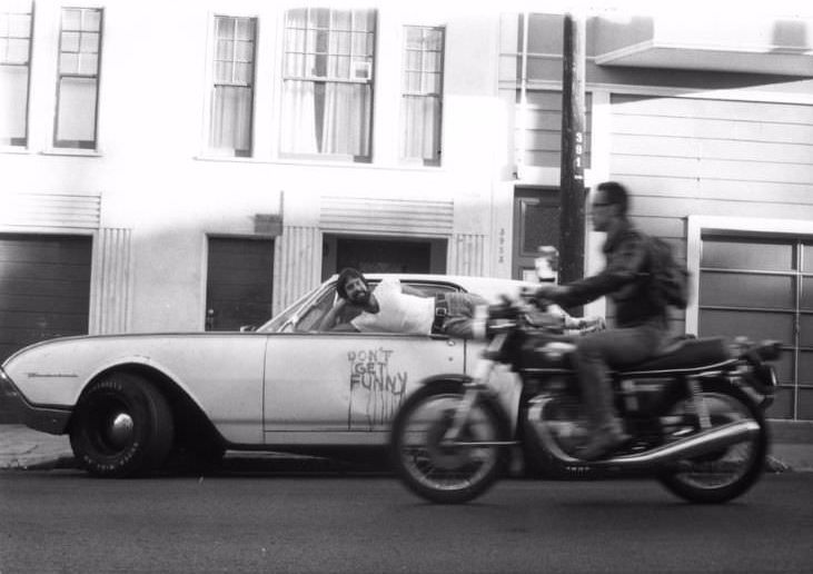 Don't get funny, 18th Street between Sanchez and Noe, San Francisco, 1979