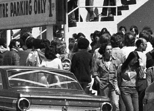 People Lining up for Star Wars at the Coronet Theatre in San Francisco, 1977