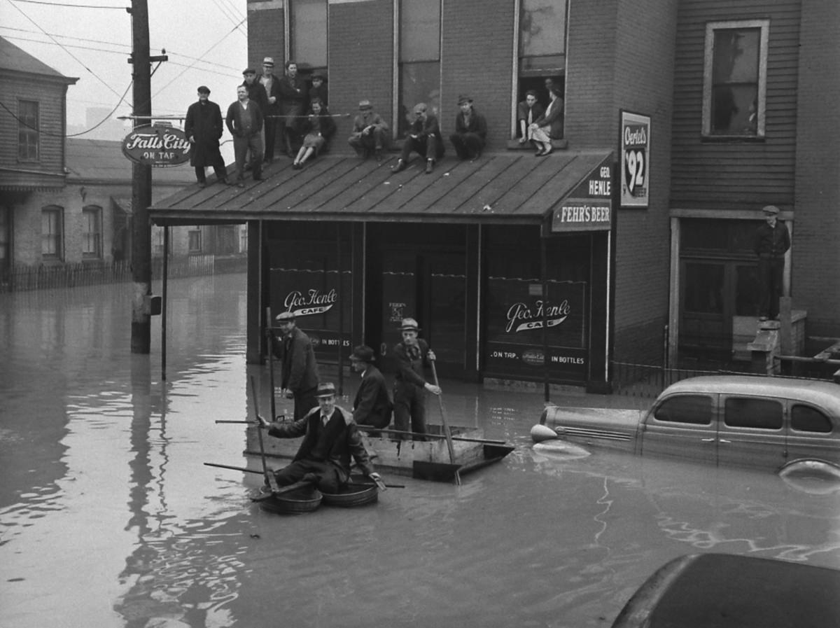 The Great Ohio River Flood, Louisville, Kentucky, 1937.