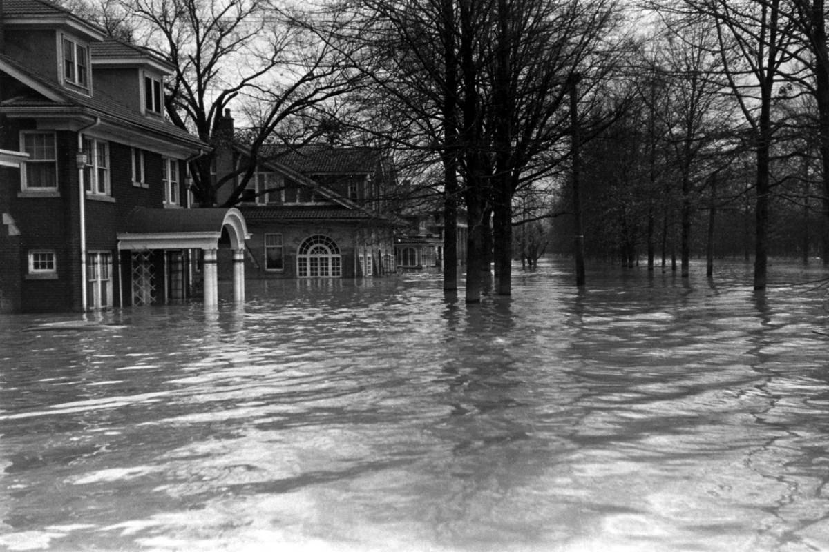 The Great Ohio River Flood, Louisville, Kentucky, 1937.