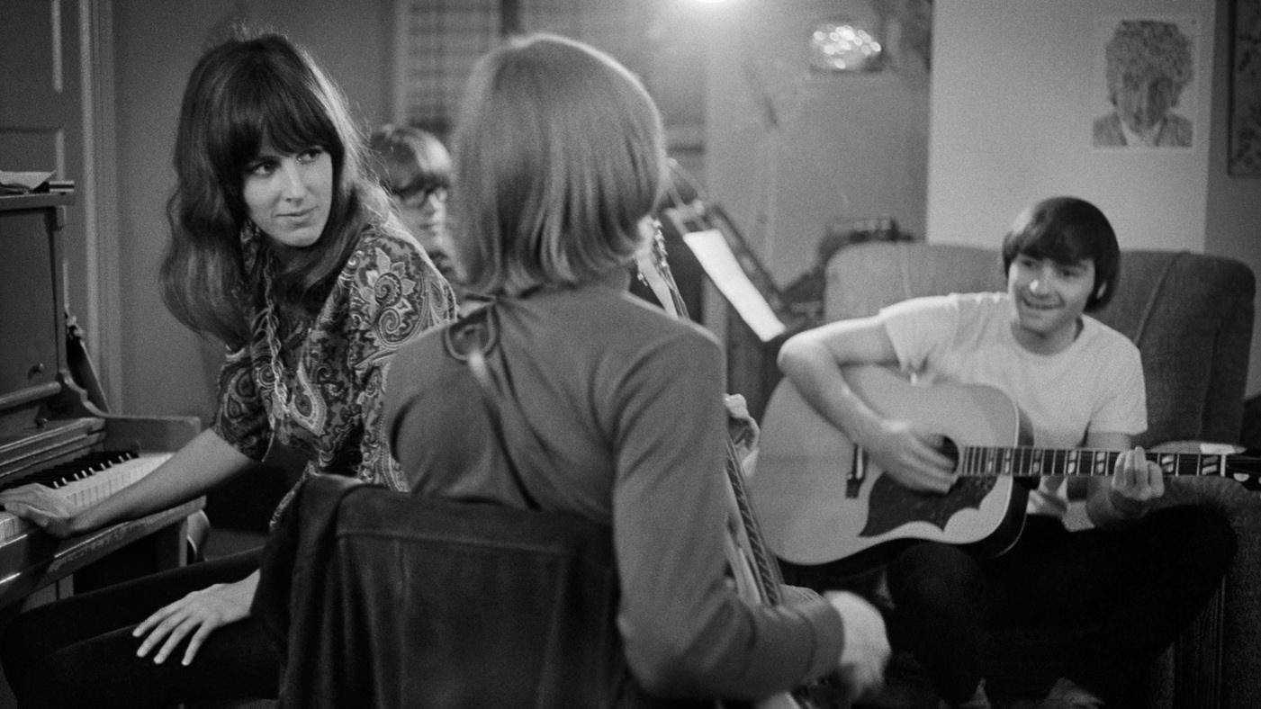 Grace Slick and Jefferson Airplane during a songwriting session, 1967.