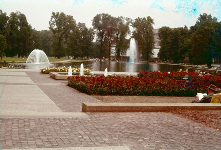Park in Stuttgart, 1960s