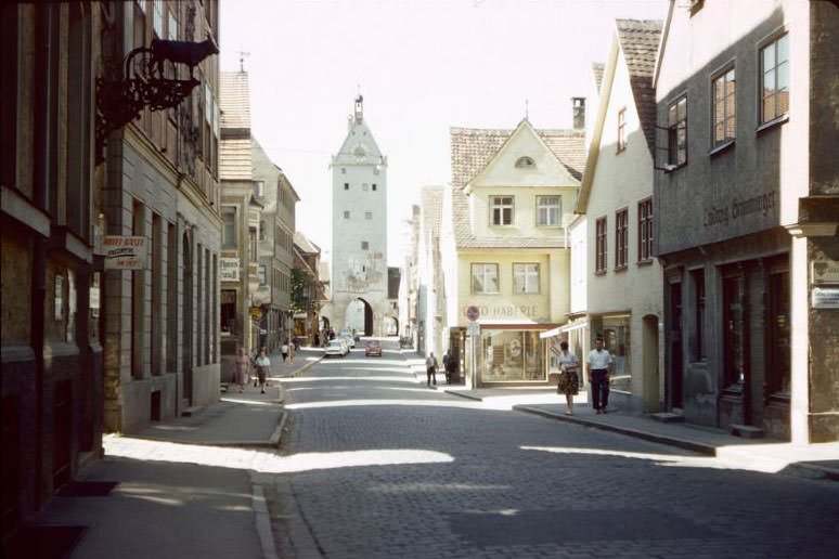 Street scene in Memmingen, 1960s