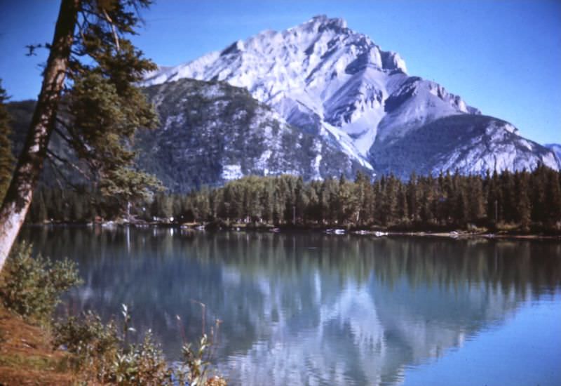 Banff. Cascade Mountains and Bow River, 1947