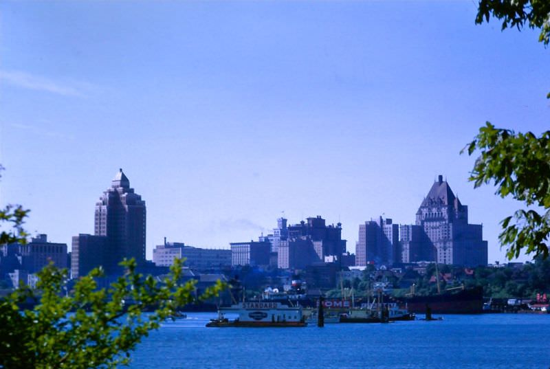 Vancouver skyline, 1947