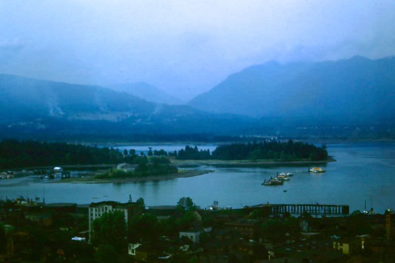 Vancouver. Harbor from hotel, 1947