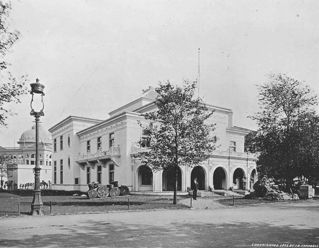 The Arkansas State Building at the World's Columbian Exposition in Chicago, Illinois, 1893.