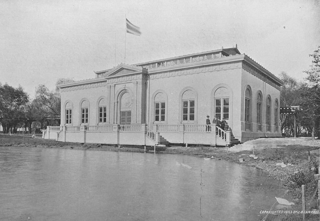 The building erected by Costa Rica at the World's Columbian Exposition in Chicago, Illinois, 1893.
