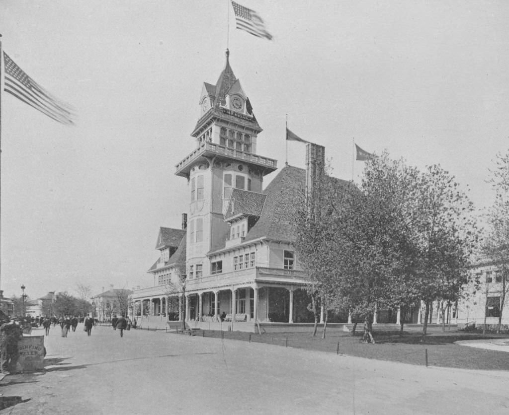 The Michigan State Building at the World's Columbian Exposition in Chicago, 1893.