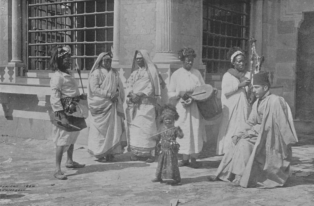 A baby dancer in the Streets of Cairo at the Midway Plaisance during the World's Columbian Exposition in Chicago, Illinois, 1893.