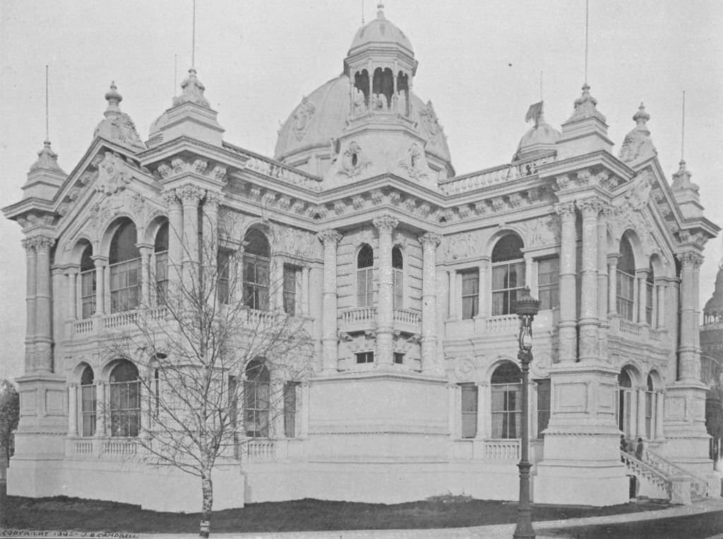 The building erected by the Republic of Brazil at the World's Columbian Exposition in Chicago, 1893.