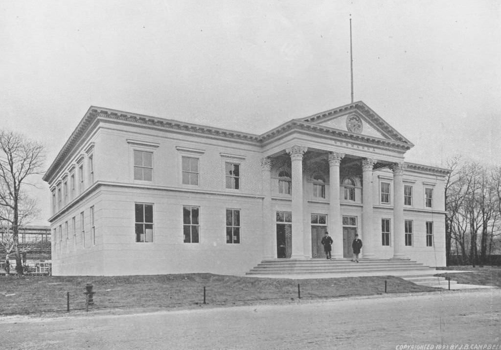 The Nebraska State Building at the World's Columbian Exposition in Chicago, Illinois, 1893.