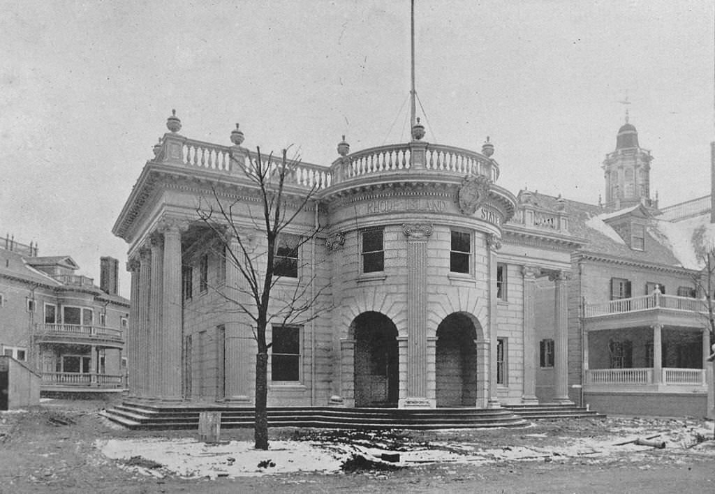 Rhode Island's State Building at the World's Columbian Exposition in Chicago, 1893.