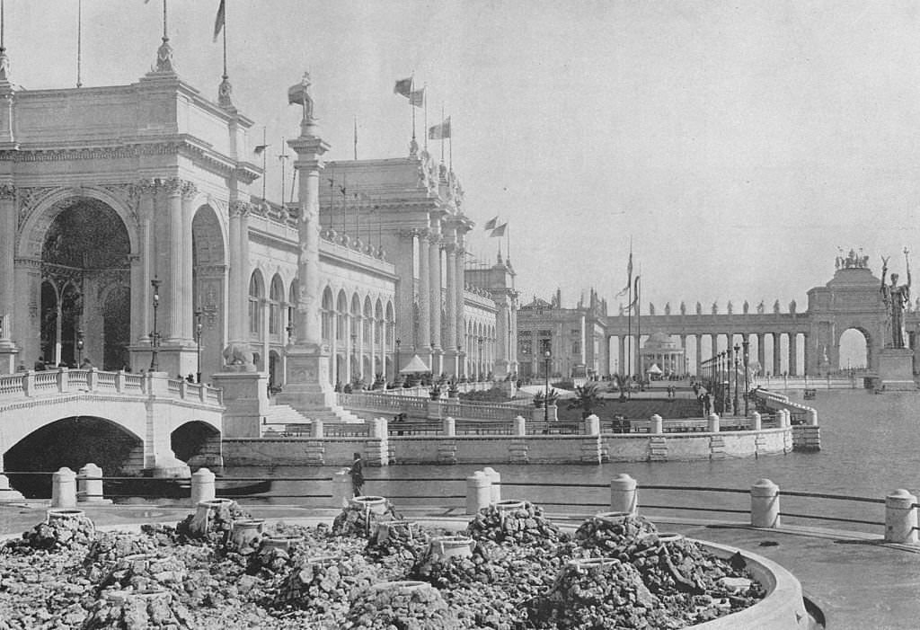 South Entrance To Manufactures Building at The World's Columbian Exposition, 1893