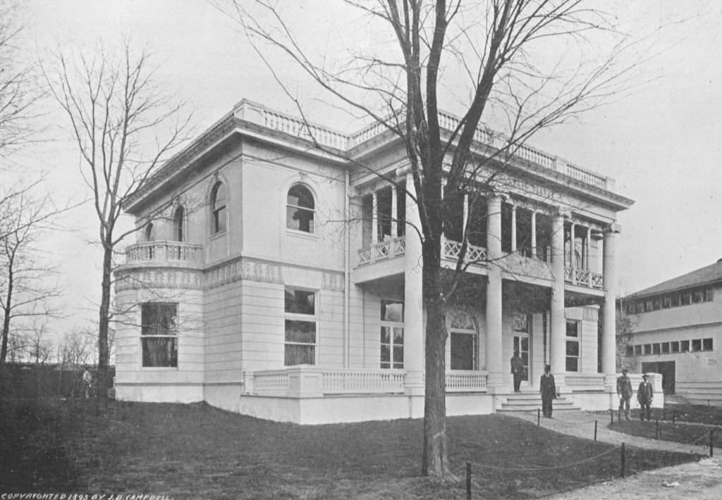 The North Dakota State Building at the World's Columbian Exposition in Chicago, Illinois, 1893.