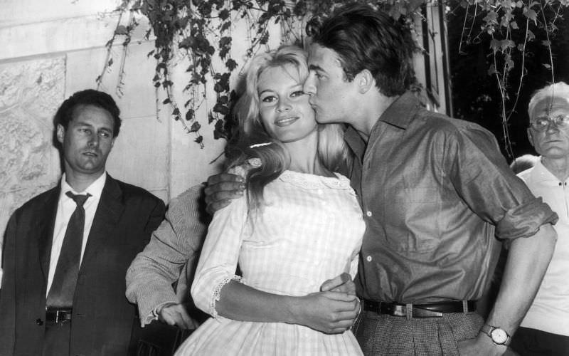 Brigitte Bardot and Jacques Charrier wedding