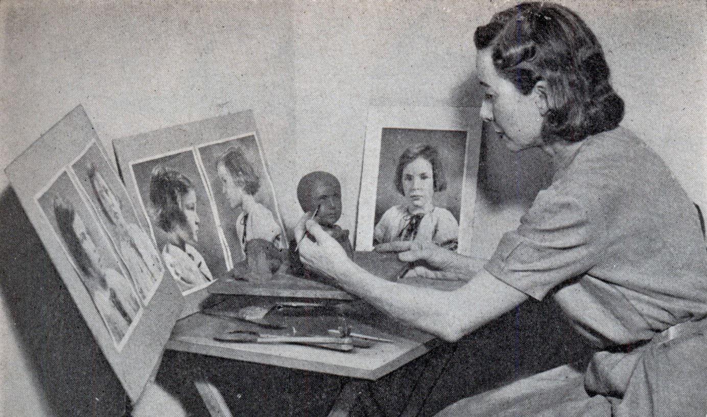 Child's Face in a Doll