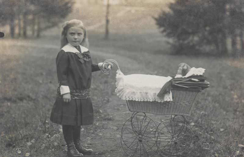Children with their Dolls and Toys