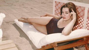Christine Keeler in a Swimsuit 1963