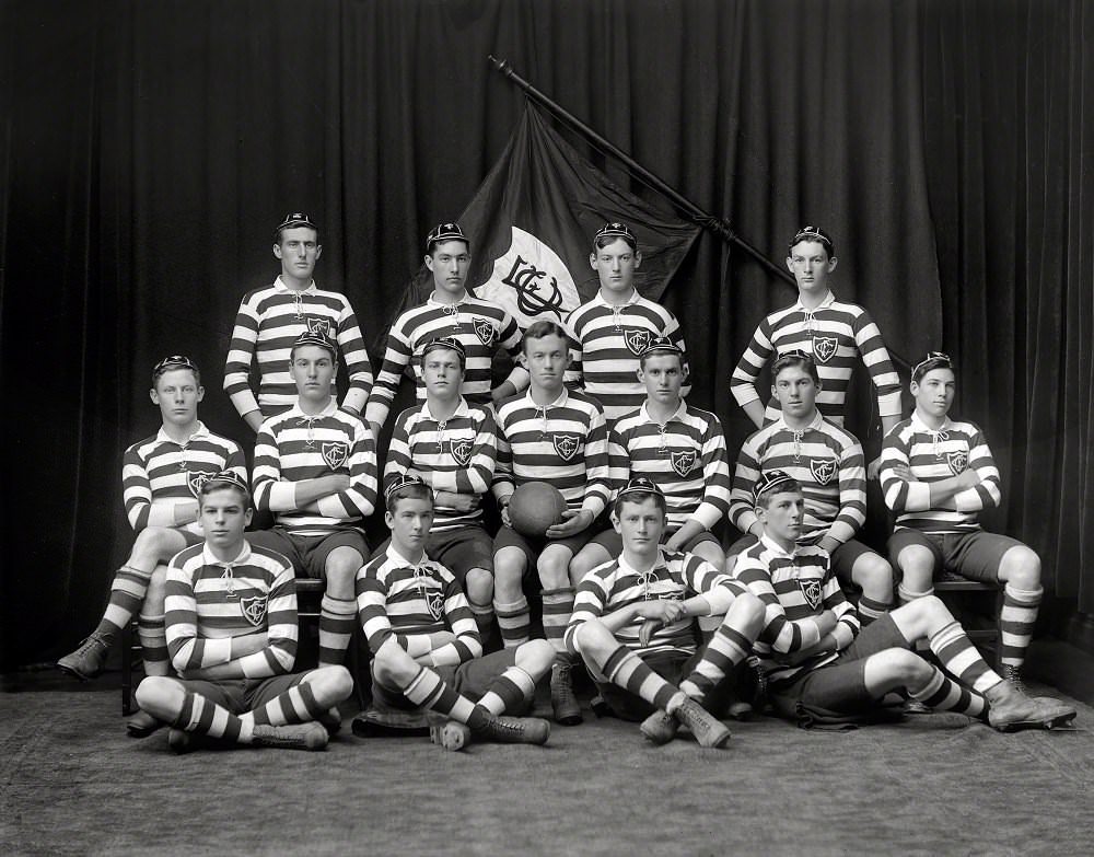 Christ's College 1st XV rugby team, Christchurch, New Zealand, 1911