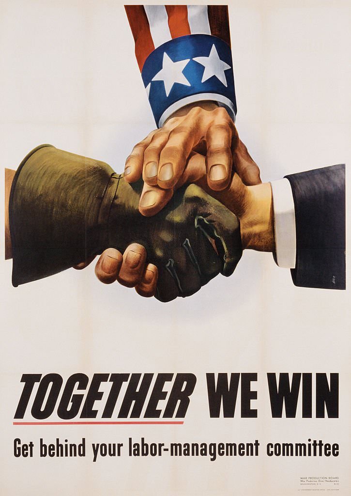 Together We Win Labor-Management Poster