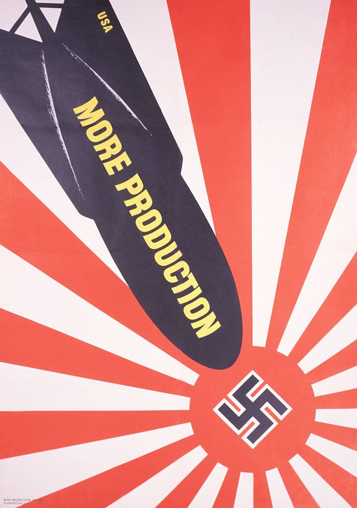 More Production World War II Poster by Zudor.