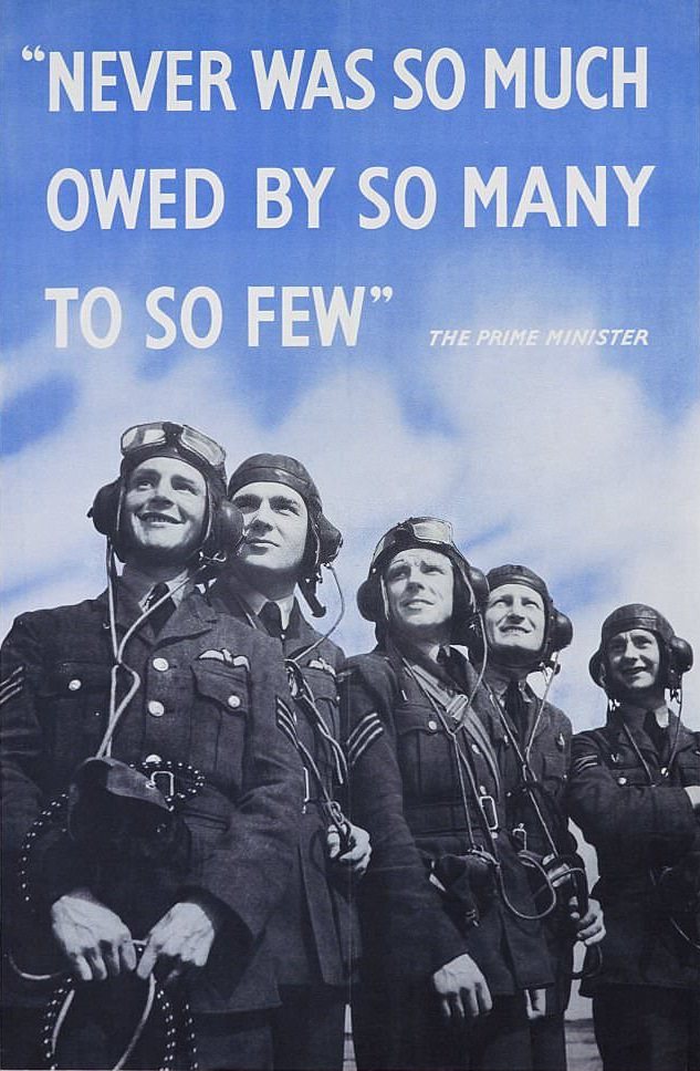 Never was so much owed by so many to so few