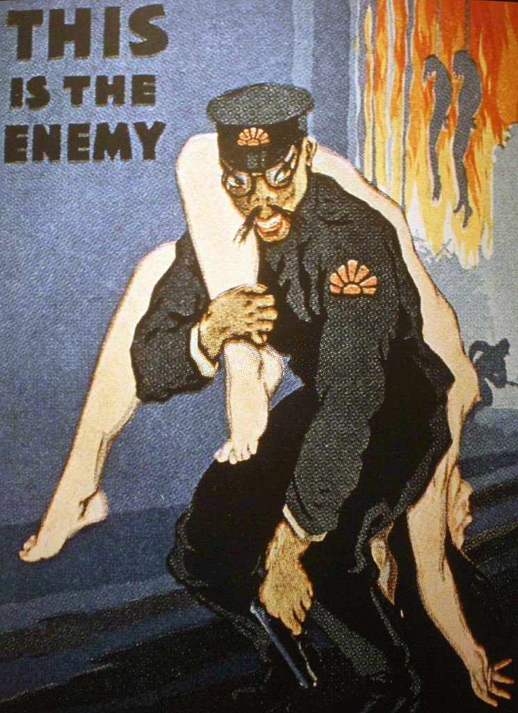 Anti-Japanese propaganda poster 'This is the enemy' 1942.