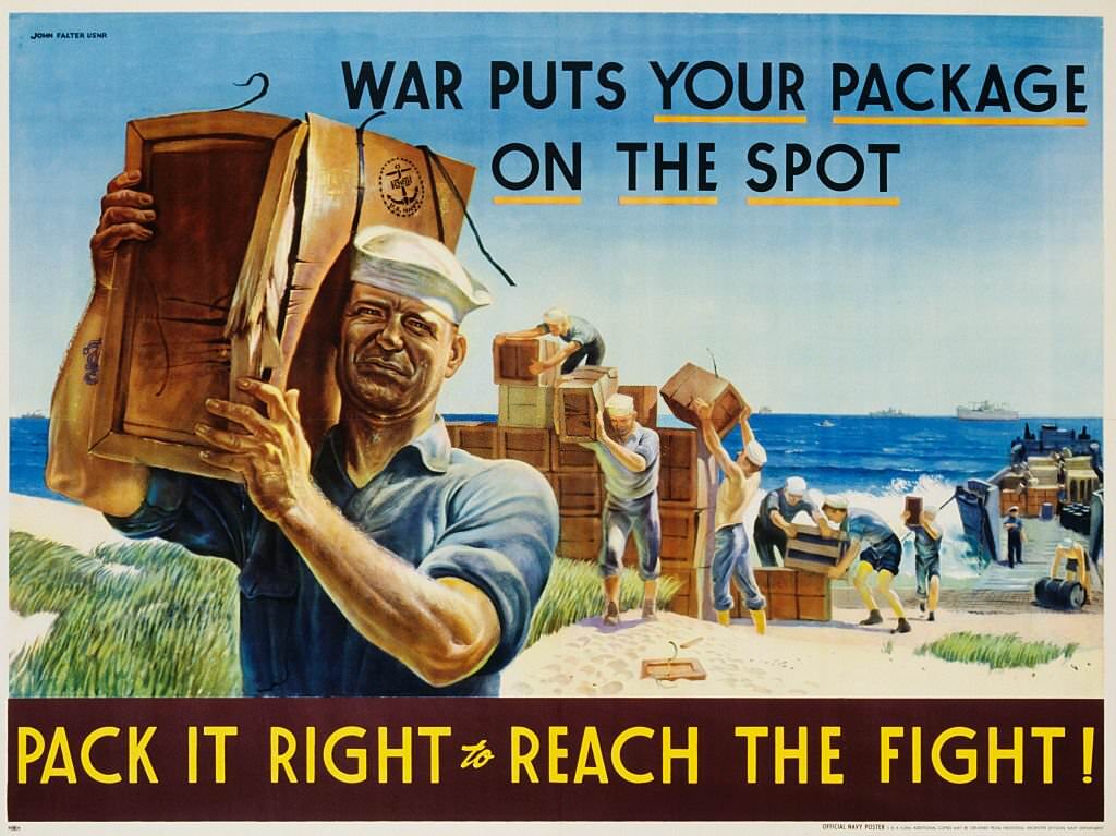 Pack It Right to Reach the Fight! Poster by John Falter