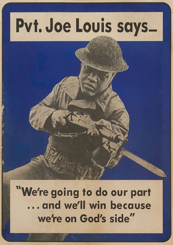 Pvt. Joe Louis Says Poster