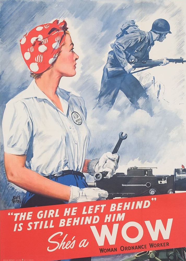 She's a WOW Poster by Adolph Treidler