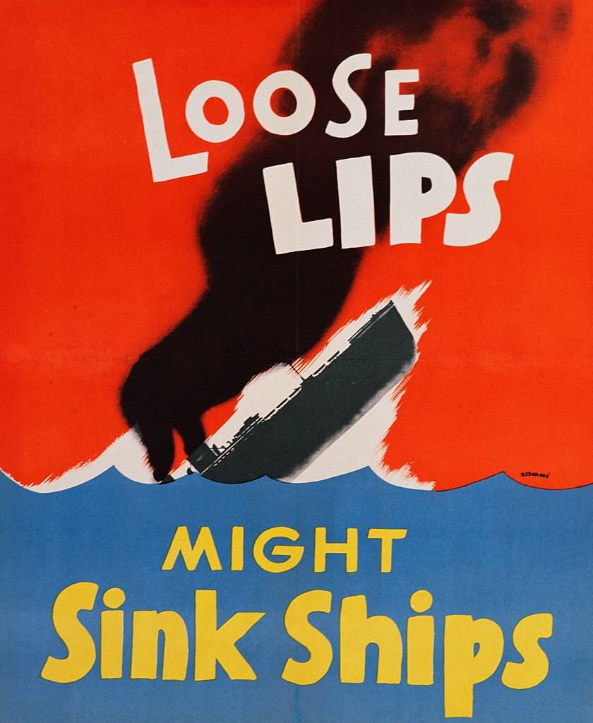 Loose Lips Might Sink Ships Poster