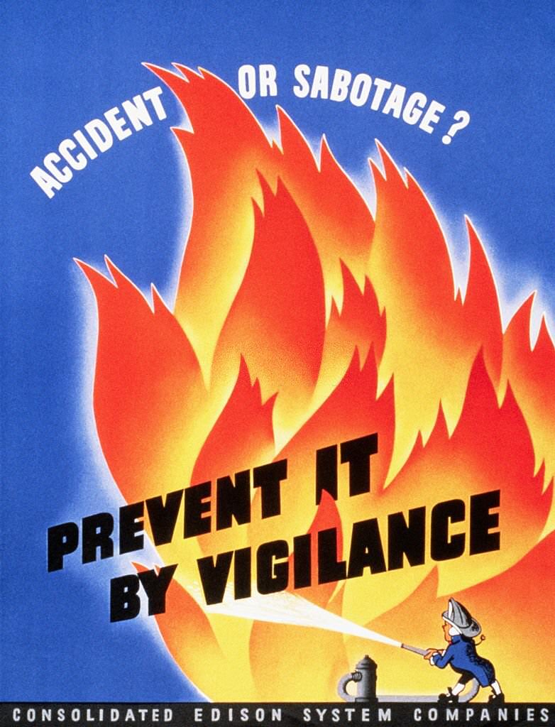 Accident or Sabotage? Prevent it by Vigilance Poster