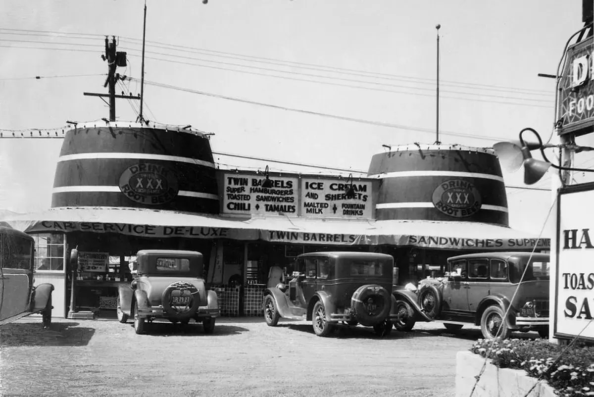 The Twin Barrels in Los Angeles. 1939.