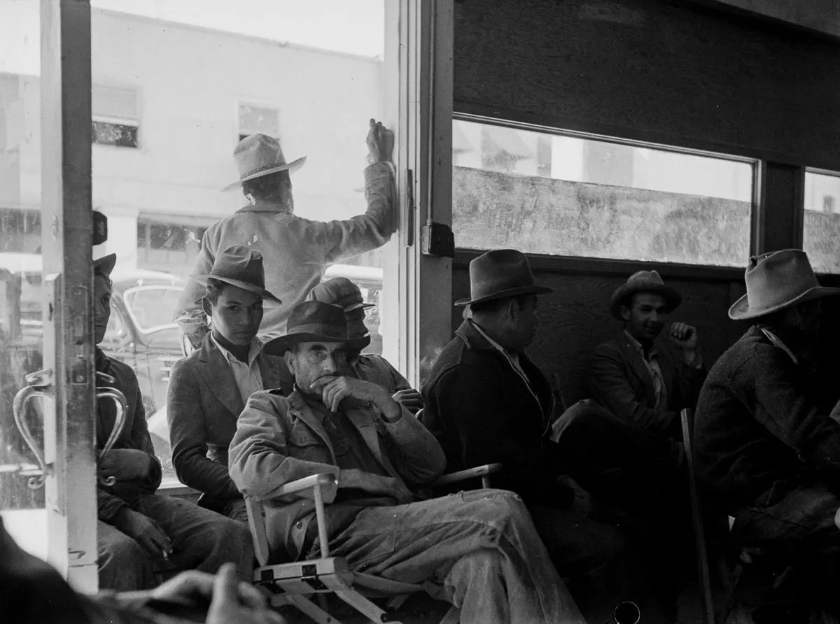 Families Waiting for Aid During the Great Depression, 1937-1939