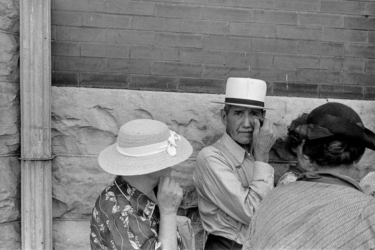 Families Waiting for Aid During the Great Depression, 1937-1939