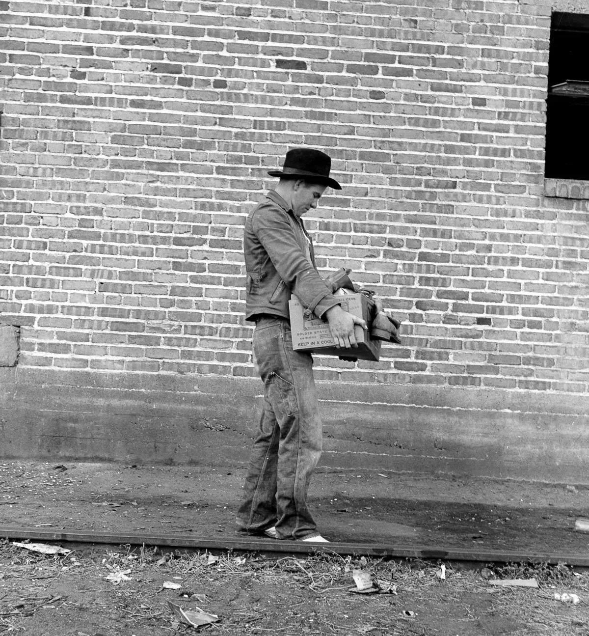 Families Waiting for Aid During the Great Depression, 1937-1939