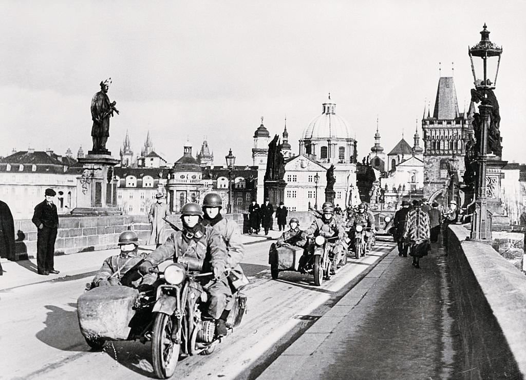 A Detachment of Motorcycle Troops