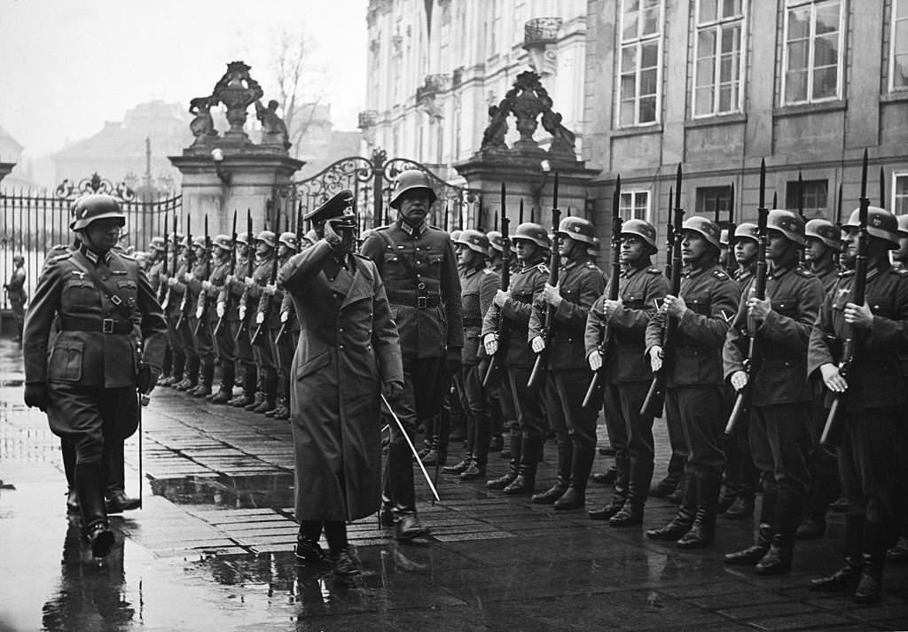 German Troops in Prague On 1939