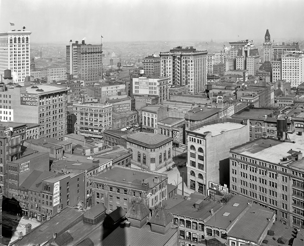 Baltimore from the Emerson tower, 1912