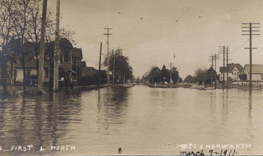 South First Street Looking North March 7, 1911