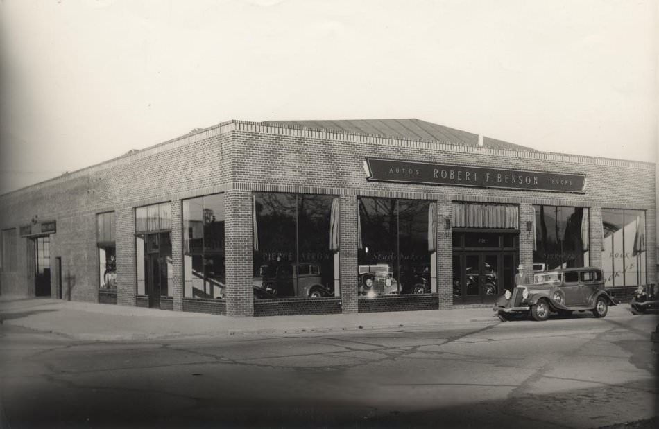Robert F. Benson Auto Agency, Palo Alto, 1933