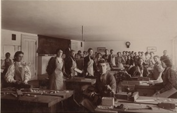 Manual Training Room, San Jose State Normal School, San Jose, California, 1892