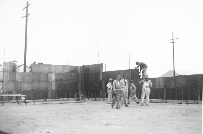 Men on work site, 1951